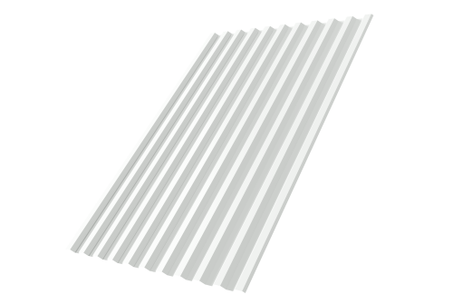 Профнастил С21R 0.45 PE RAL 9003 сигнальный белый