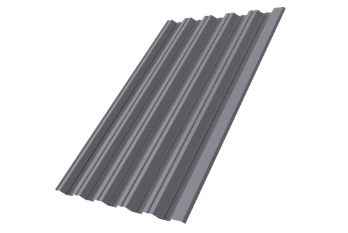 Профнастил НС35R 0,5 Satin RAL 7004 сигнальный серый