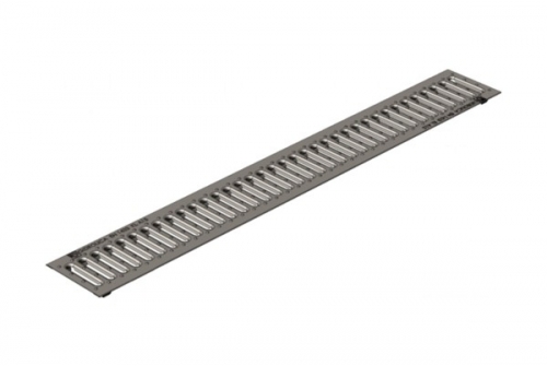 Решетка водоприемная Gidrolica Standart РВ -10.13,6.100 - штампованная стальная нержавеющая, кл. А15(503)