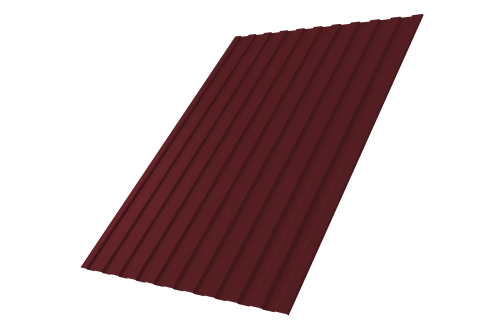 Профнастил С8А 0,45 Drap TX RAL 3005 красное вино