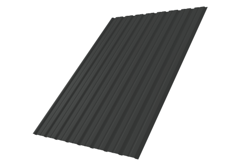 Профнастил С10В 0.45 PE-Double RAL 7016 антрацитово-серый