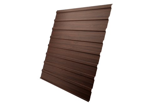 Профнастил С10A 0,45 Print Elite Choco Wood TwinColor