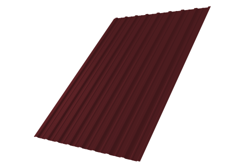 Профнастил С10A 0,5 Satin RAL 3005 красное вино