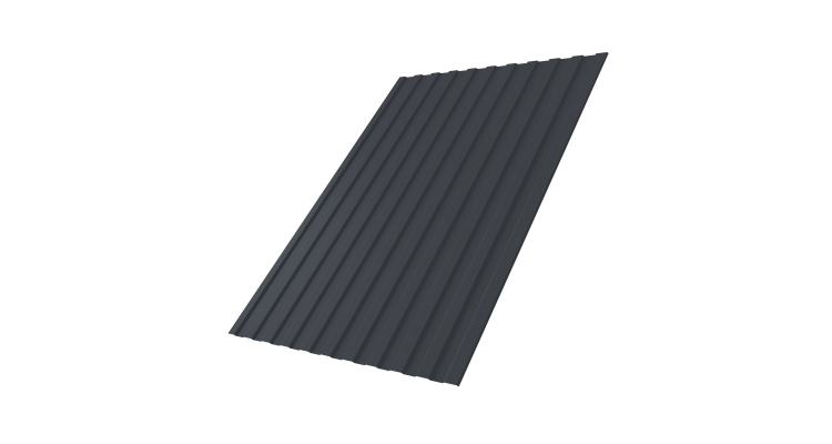 Профнастил С8A 0,4 PE-Matt-Double RAL 7024 мокрый асфальт