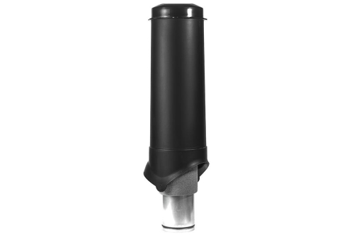 Выход вентиляции Krovent Pipe-VT 125/700 изолированный черный