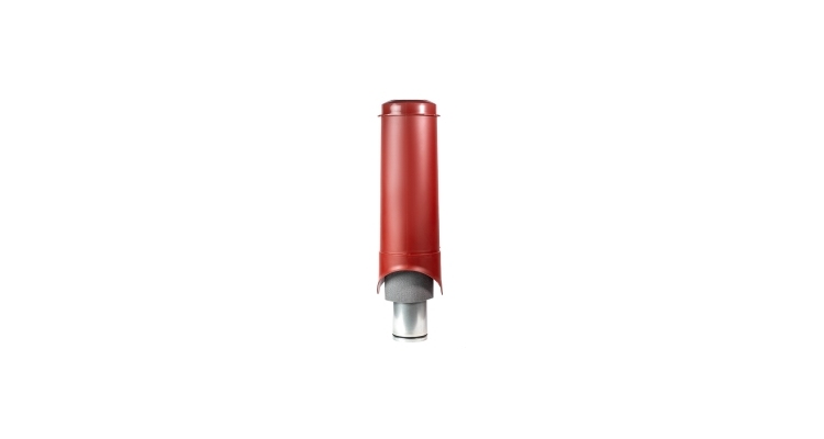 Выход вентиляции Krovent Pipe-VT 150/700 изолированный красный